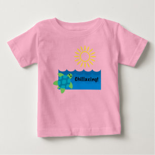 Camiseta Turtle Chillaxxg - Baby Fine Jersey T-Shi