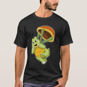 Camiseta Turtle com Shell como Skydiver