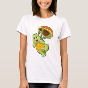 Camiseta Turtle com Shell como Skydiver