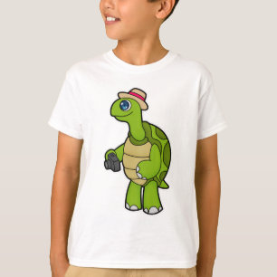 Camiseta Turtle como fotógrafo com câmera