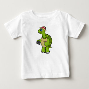 Camiseta Turtle como fotógrafo com câmera
