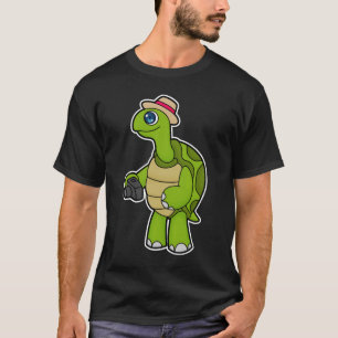 Camiseta Turtle como fotógrafo com câmera