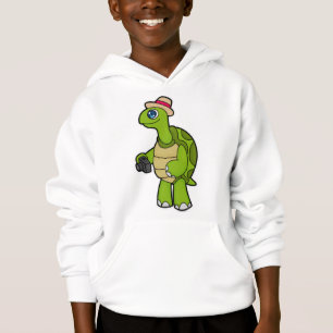 Camiseta Turtle como fotógrafo com câmera