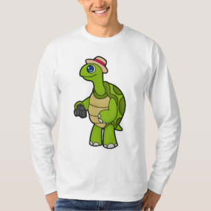 Camiseta Turtle como fotógrafo com câmera