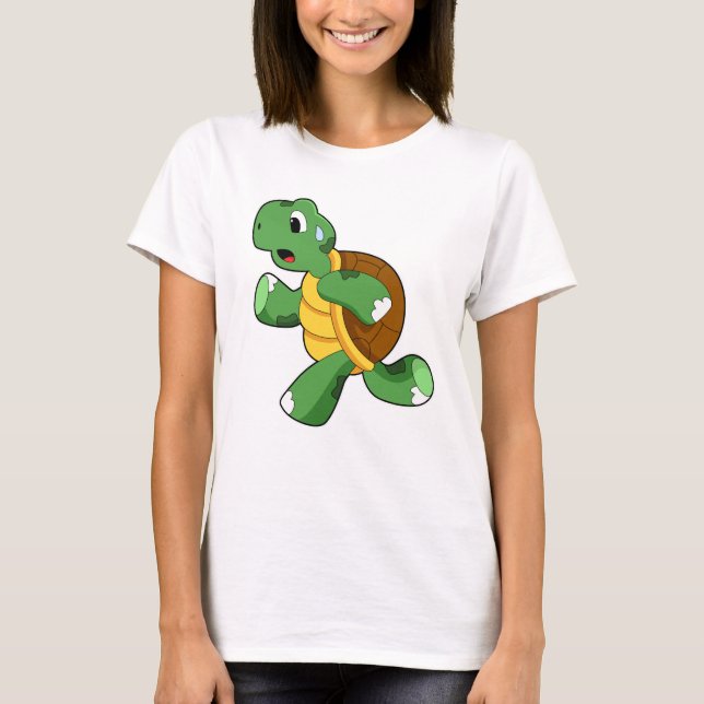 Camiseta Turtle como Jogger em Runger (Frente)