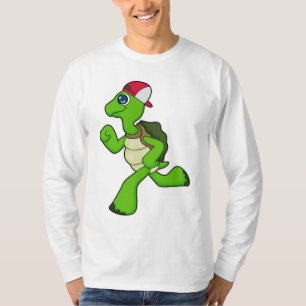 Camiseta Turtle como Runner com Boné