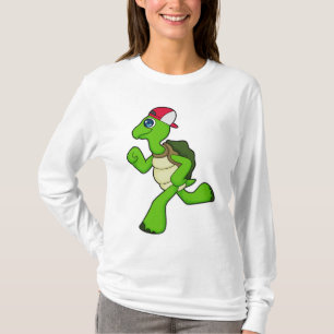 Camiseta Turtle como Runner com Boné