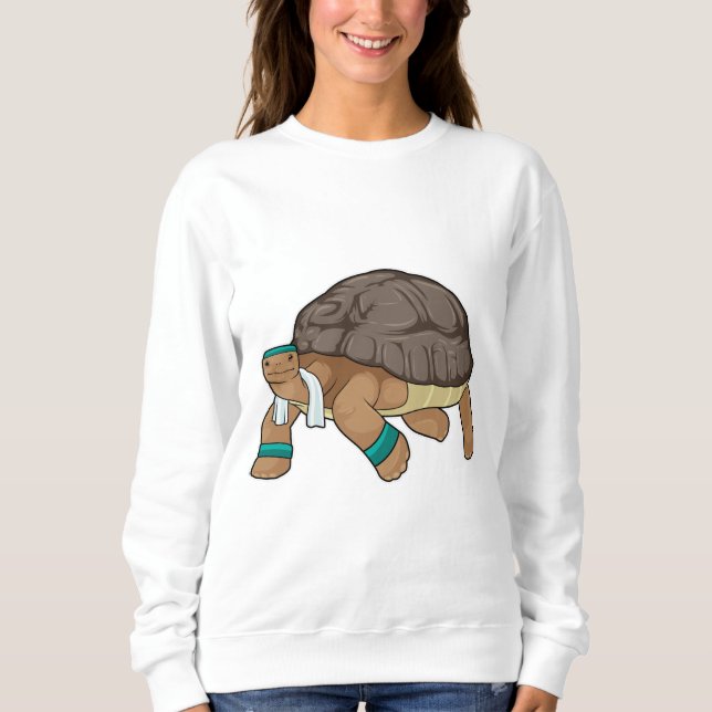 Camiseta Turtle como Runner com Toalha (Frente)