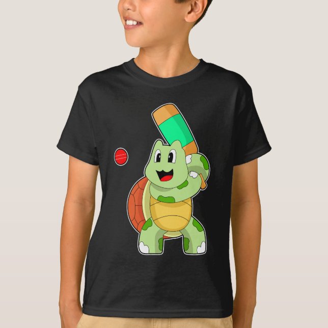 Camiseta Turtle Cricket bat (Frente)