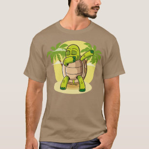 Camiseta Turtle Dançando Tartaruga Dançando praia de réptil