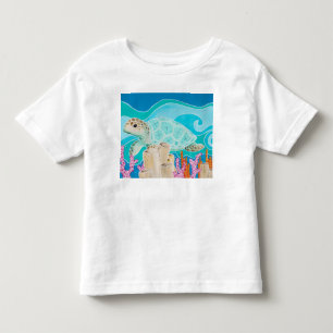 Camiseta Turtle Dot Calm - uma viagem submarina tranquila
