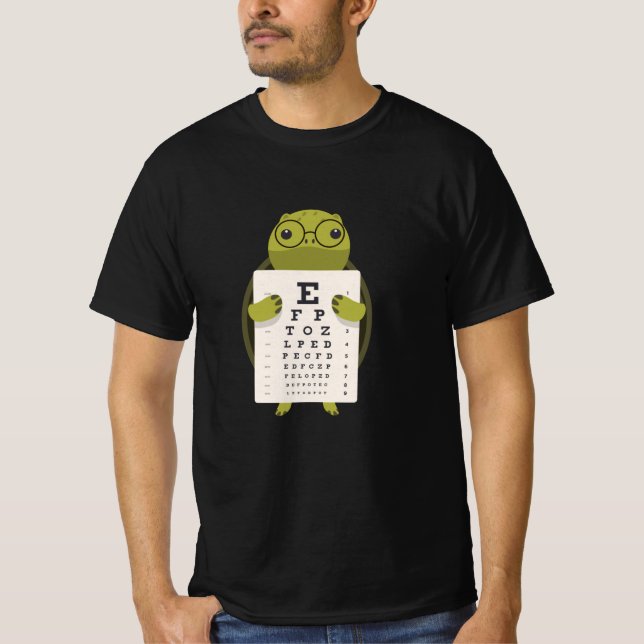 Camiseta Turtle Eye Chart (Frente)