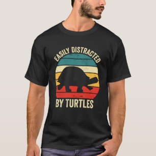 Camiseta Turtle Facilmente Distraída Por Turtles Sea Vintag