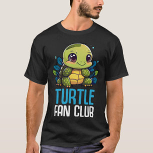 Camiseta Turtle Fan Club Tortoise Zoo Crianças Meninas 1