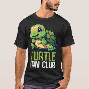 Camiseta Turtle Fan Club Tortoise Zoo Crianças Meninas 3