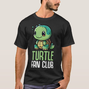Camiseta Turtle Fan Club Tortoise Zoo Crianças Meninas 8