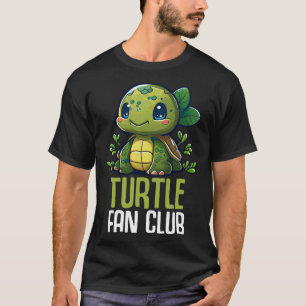 Camiseta Turtle Fan Club Tortoise Zoo Crianças Meninas 9