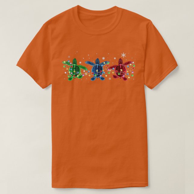 Camiseta Turtle feliz natal neve TTA (Frente do Design)