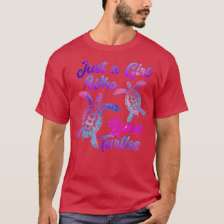 Camiseta Turtle Girl Galaxy Tortoise Chelonian Lover