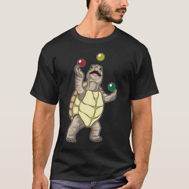 Camiseta Turtle Juggler Juggle (Frente)