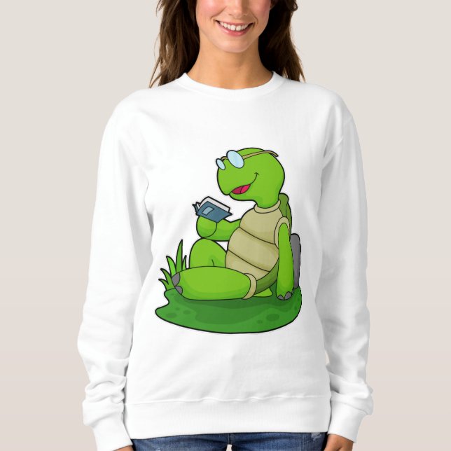 Camiseta Turtle Leading Book (Frente)