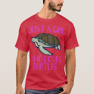 Camiseta Turtle Lover Apenas Uma Menina Que Ama A Ilha Das