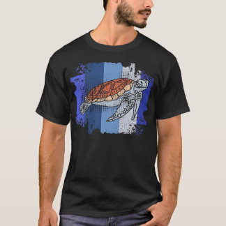 Camiseta Turtle Marine Biologist Vintage Retro