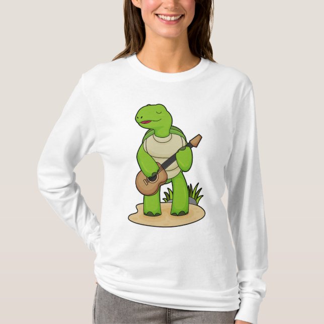 Camiseta Turtle Musical Guitar Music (Frente)