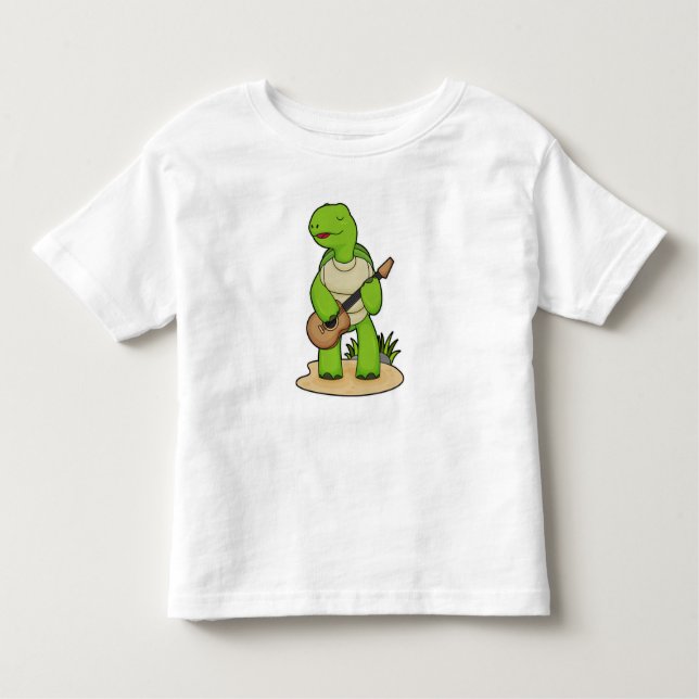 Camiseta Turtle Musical Guitar Music (Frente)