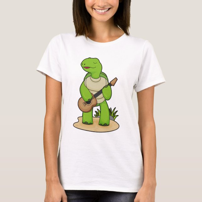 Camiseta Turtle Musical Guitar Music (Frente)