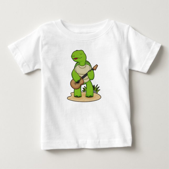Camiseta Turtle Musical Guitar Music (Frente)