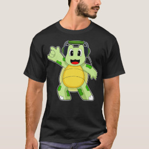 Camiseta Turtle Musical Headphone Music