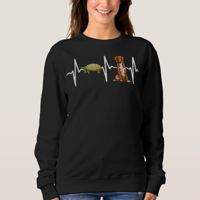 Camiseta Turtle Nova Scotia Duck Tolling Retrievers Hearbe (Frente)