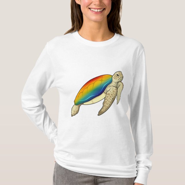 Camiseta Turtle Rainbow (Frente)