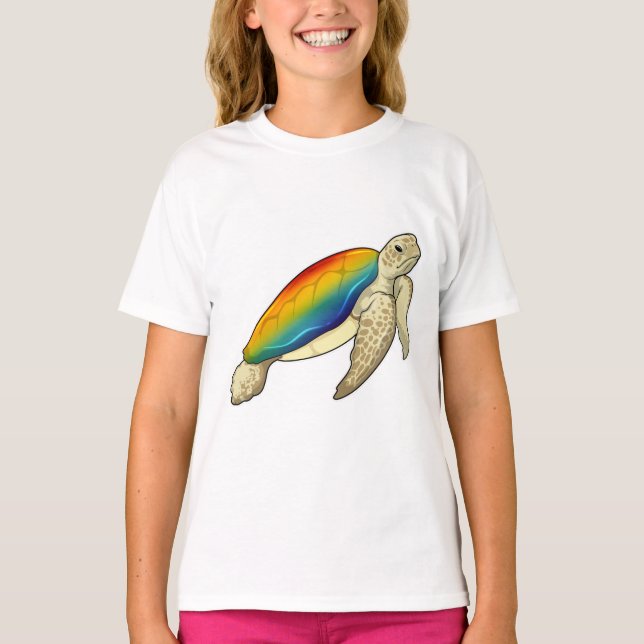 Camiseta Turtle Rainbow (Frente)