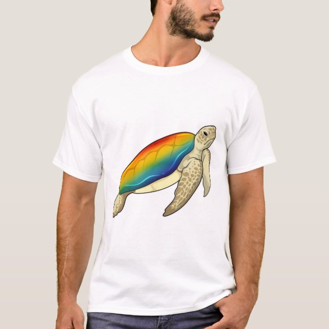 Camiseta Turtle Rainbow (Frente)