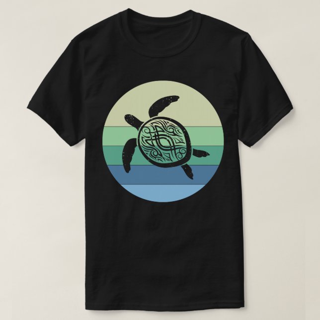 Camiseta Turtle Retro Graphic (Frente do Design)