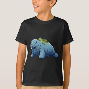 Camiseta Turtle Riding Manatee Costume Sea Amante de os ani