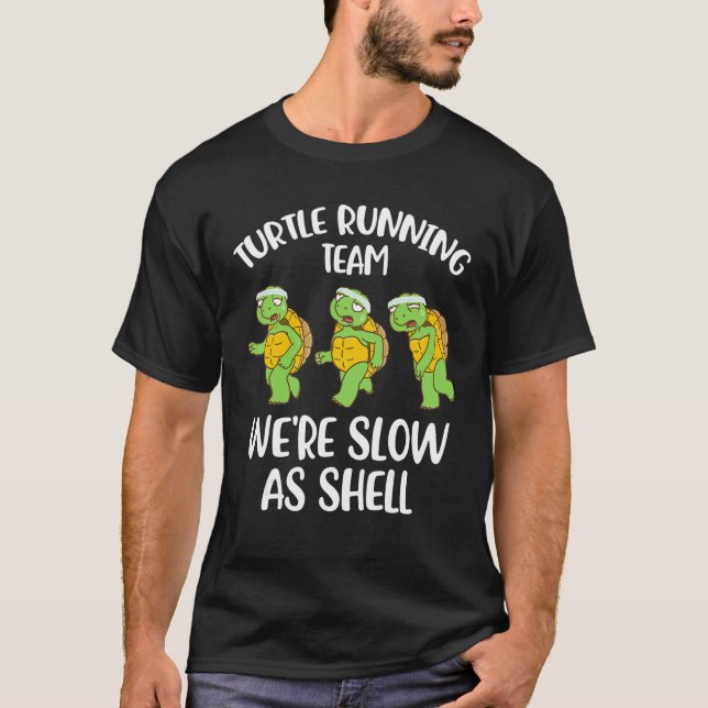 Camiseta Turtle Running Team Estamos Lentos Como Shell (Frente)