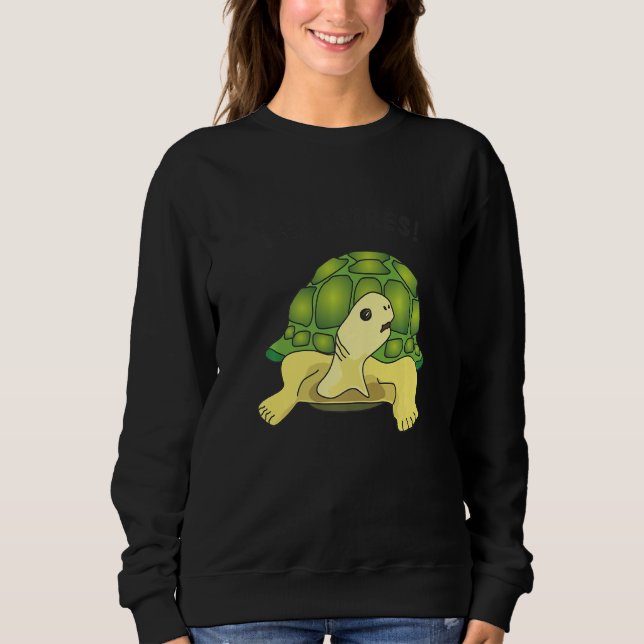 Camiseta Turtle  saying  Sin estres No stress (Frente)