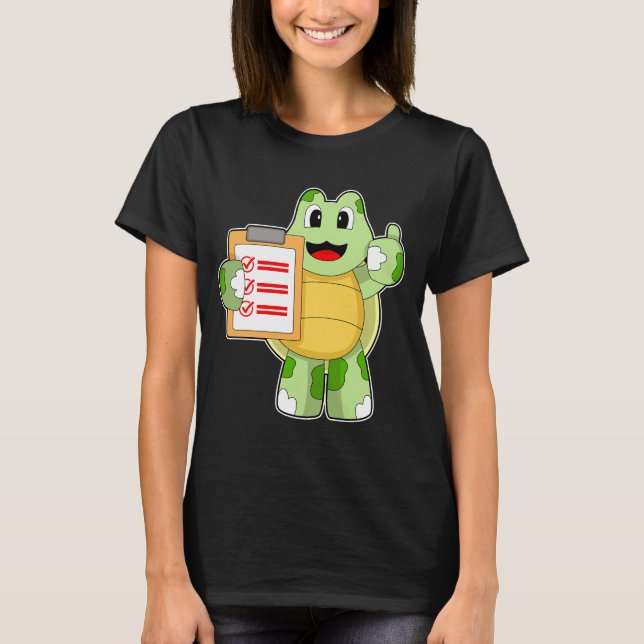 Camiseta Turtle Secretary Note (Frente)