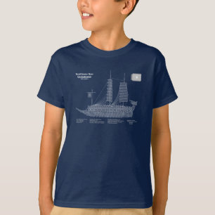 Camiseta Turtle Ship Geobukseon - Ship Blueprint ABD