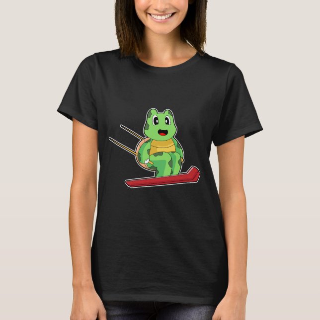 Camiseta Turtle Ski jumper Ski Winter sports (Frente)