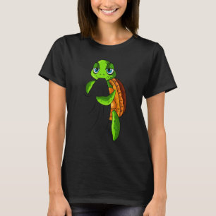 Camiseta Turtle Tortoise Sea Animal Women Miúdas Crianças