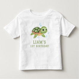 Camiseta Turtle Under the sea first birthday