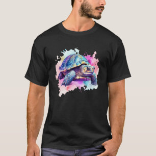 Camiseta Turtle Watercolor Sea Colorful Design