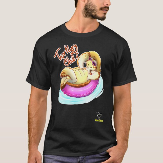 Camiseta Turtley Chill A Totalmente Chill Turtle (Frente)