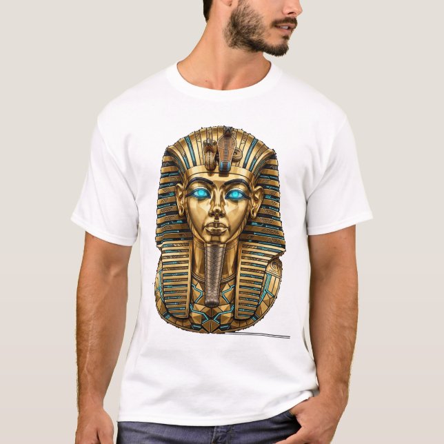 Camiseta Tutancâmon Faraó Dourado (Frente)