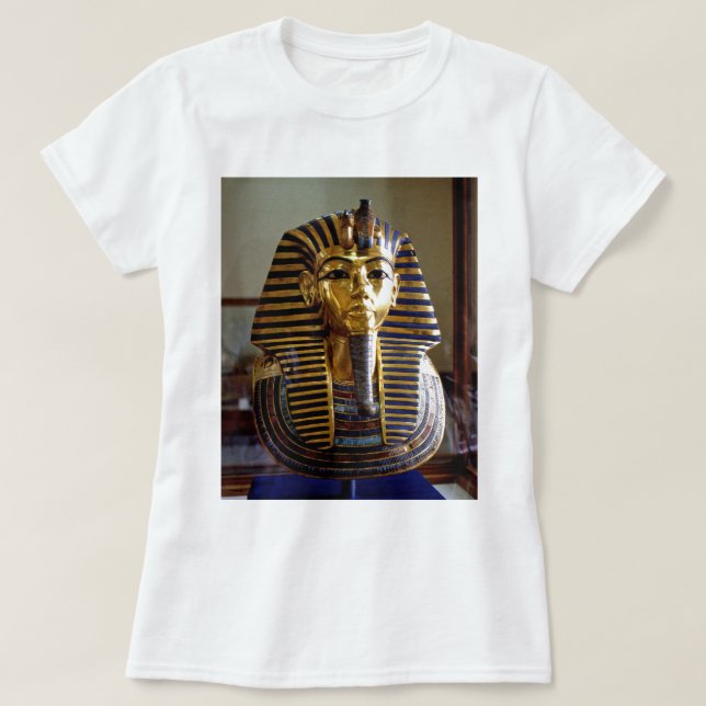 Camiseta Tutankhamun - Máscara de enterro (Frente do Design)