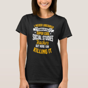 Camiseta Tuto do professor universitário de estudos sociais